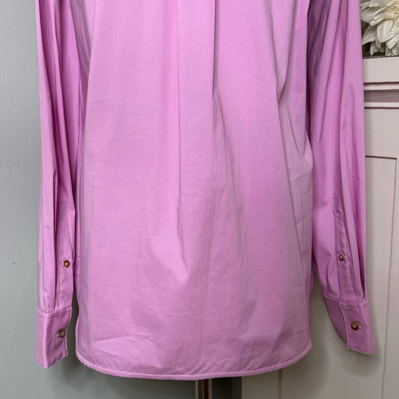 Lululemon Cotton Blend Poplin Button Down Shirt Vitapink Size Large NWT - Picture 9 of 14